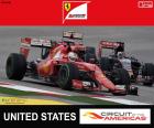 Себастьян Феттель, Ferrari, 2015 году Соединенные Штаты Гран-при, третье место